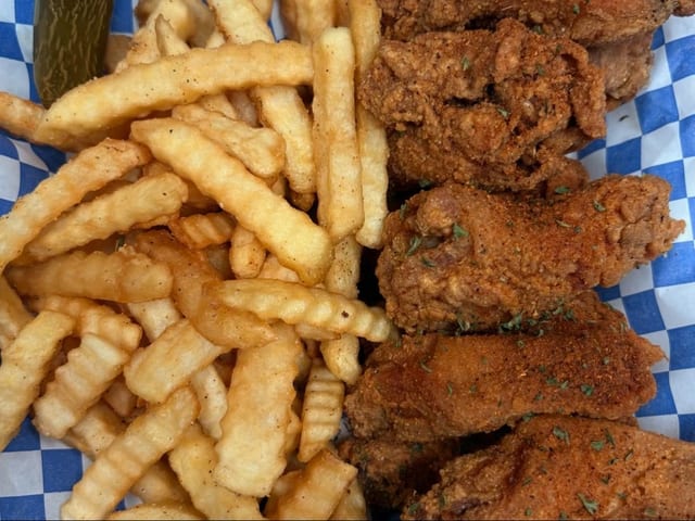 6 PC w/Fries.