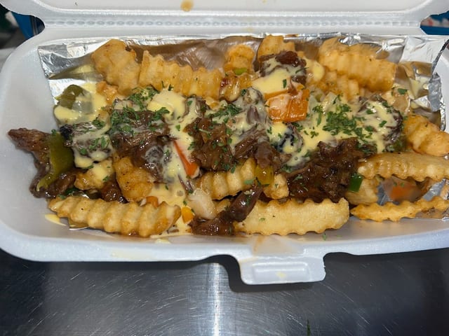 Loaded Oxtail Fries.