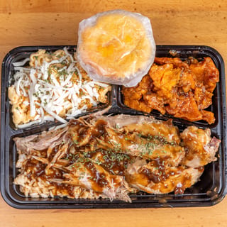 Turkey Neck Plate Rice Yams and Cornbread